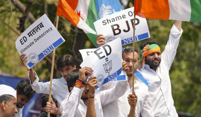 Congress protest in Delhi
