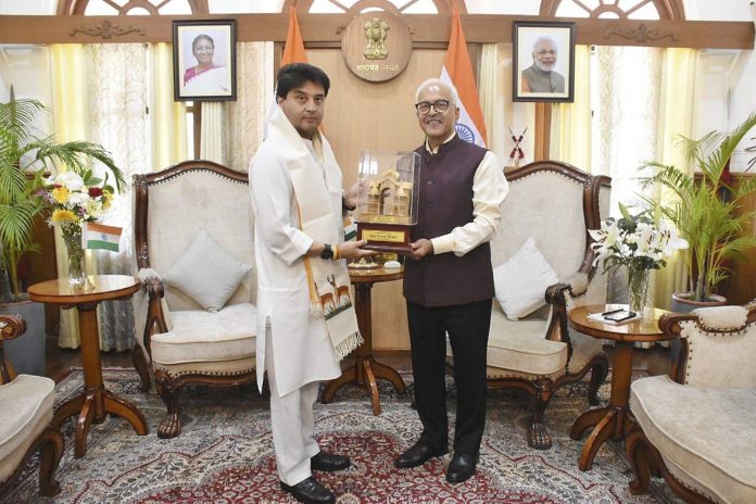 Scindia and Bhalla at meeting