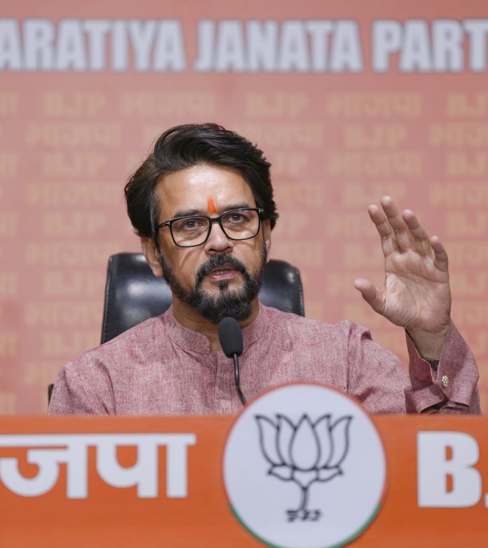 Anurag Thakur press conference in Delhi