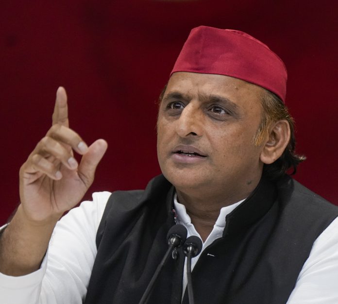 Akhilesh Yadav press conference in Lucknow