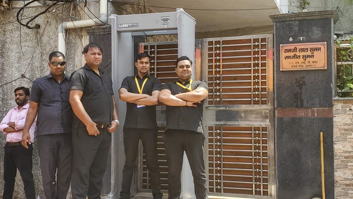 Security at Suman's residence