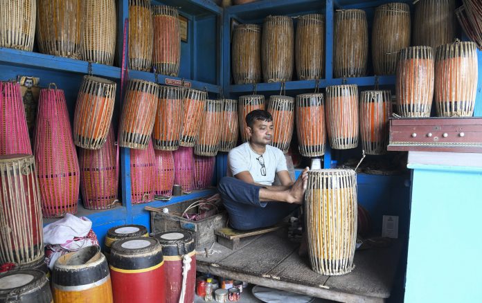 Dhol making for Rongali Bihu