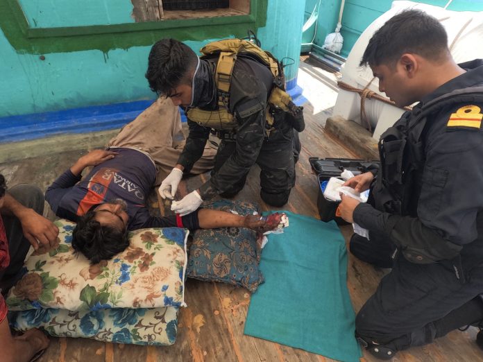 Navy provides critical medical aid to Pak crew member