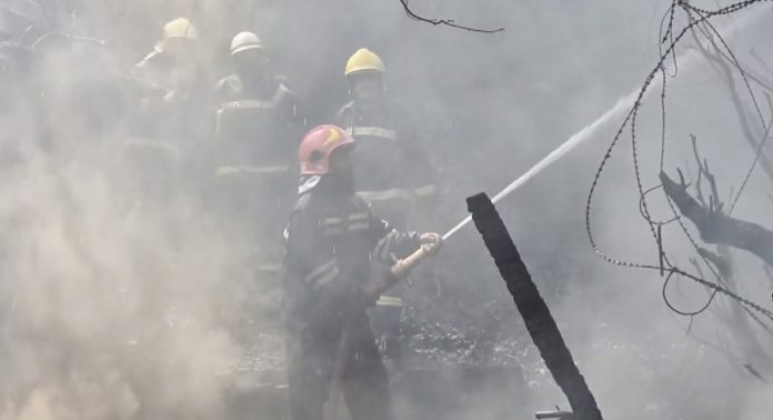 Fire breaks out near PDP office