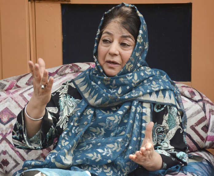 Mehbooba Mufti addresses media