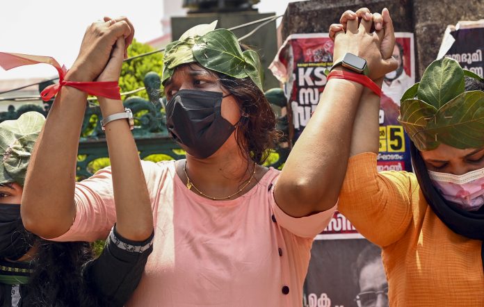 Women Civil Police Officer rank holders protest