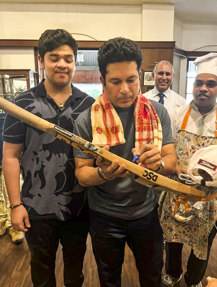 Sachin Tendulkar in Assam