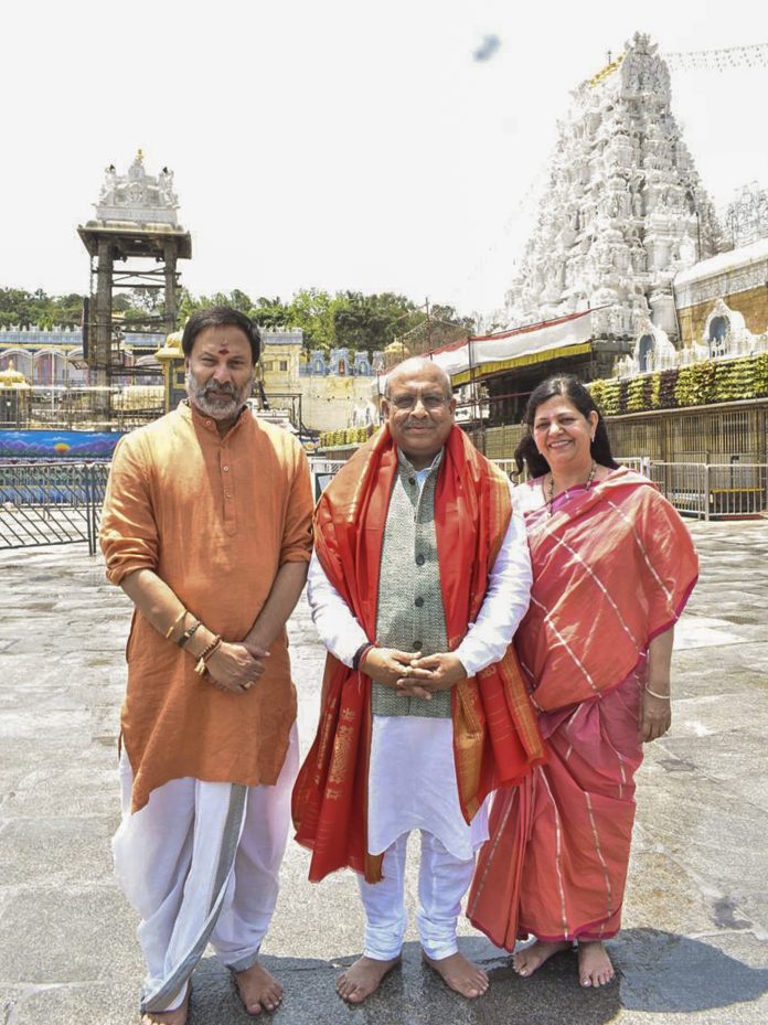 Vijender Gupta in Tirupati