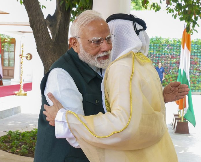PM Modi with UAE's Dy PM