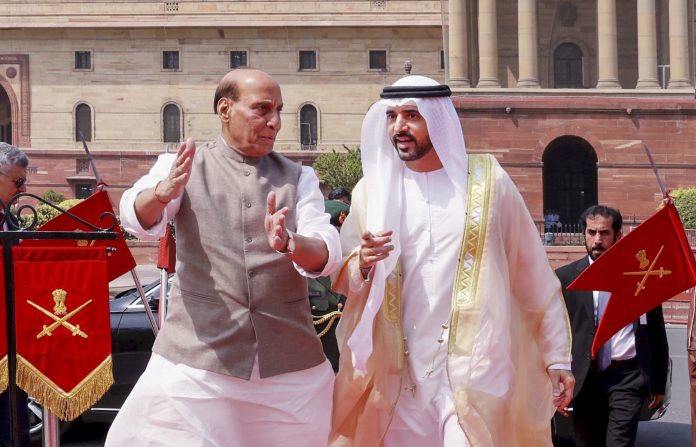 Rajnath Singh with UAE's Dy PM dubai