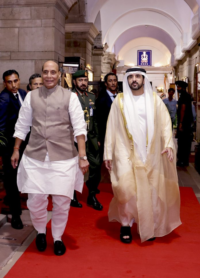 Rajnath Singh with UAE's Dy PM