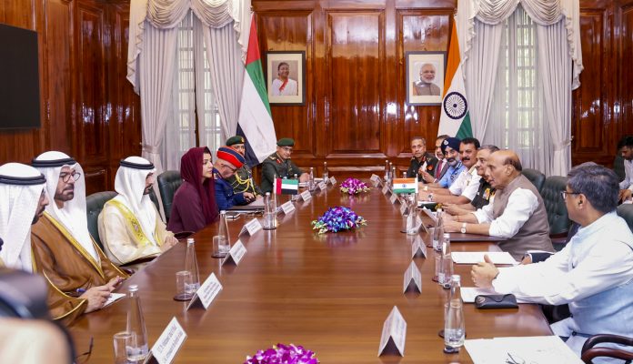 Rajnath Singh with UAE's Dy PM