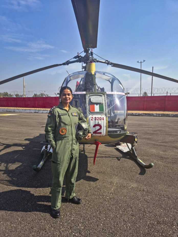 Capt. Shraddha co-piloted Cheetah aircraft