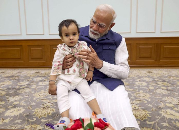 PM Modi meets Om Prakash Dhankar's family