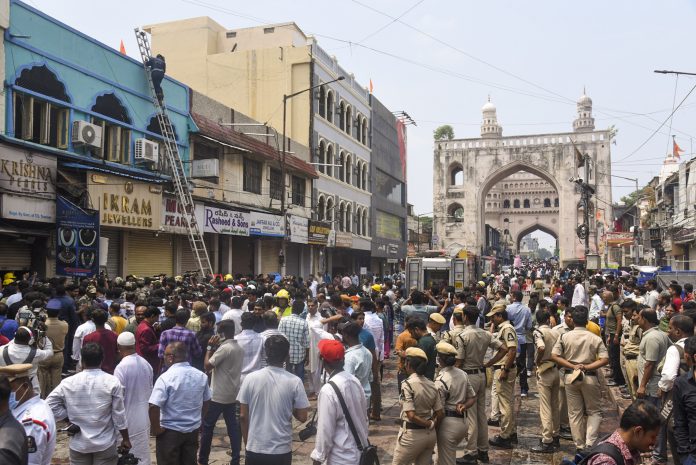 Fire in Hyderabad