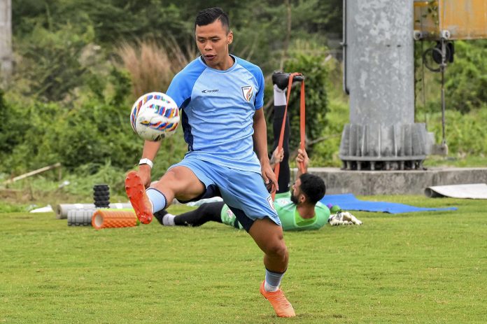 Indian football team training in Kolkata