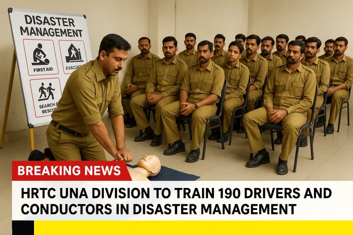 HRTC Una division to train 190 drivers and conductors in disaster management techniques
