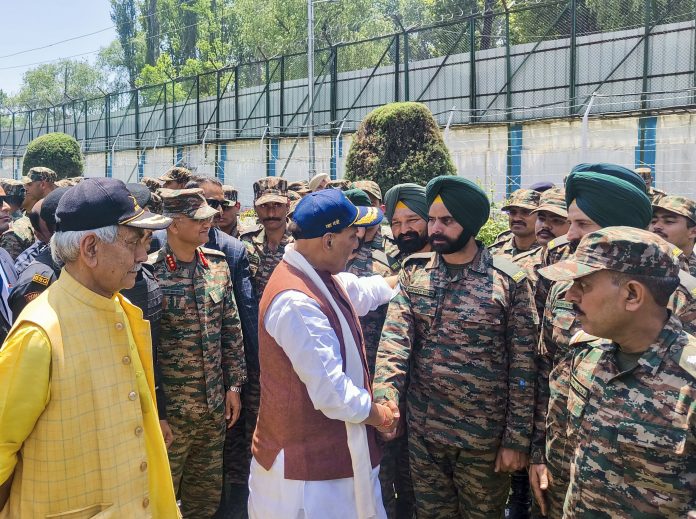 Rajnath Singh in Srinagar