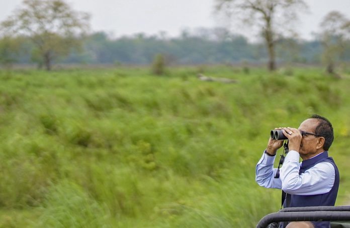 Shivraj Singh visits Kaziranga National Park