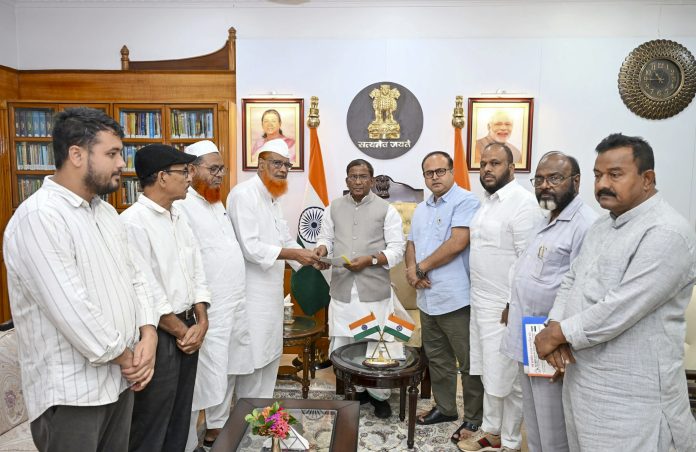 AIUDF delegation meets Governor Lakshman Acharya