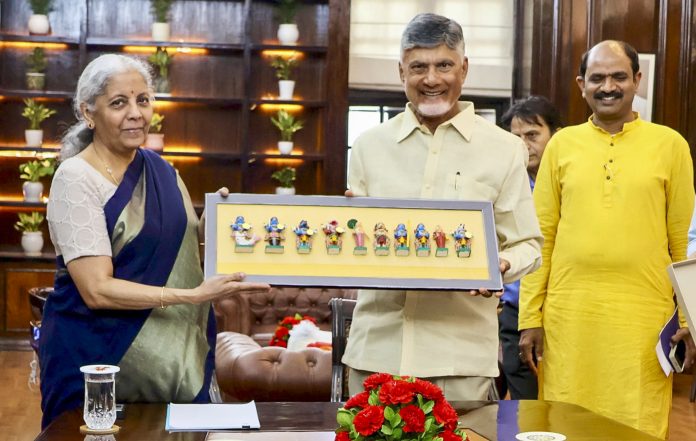 Nirmala Sitharaman meets N Chandrababu Naidu