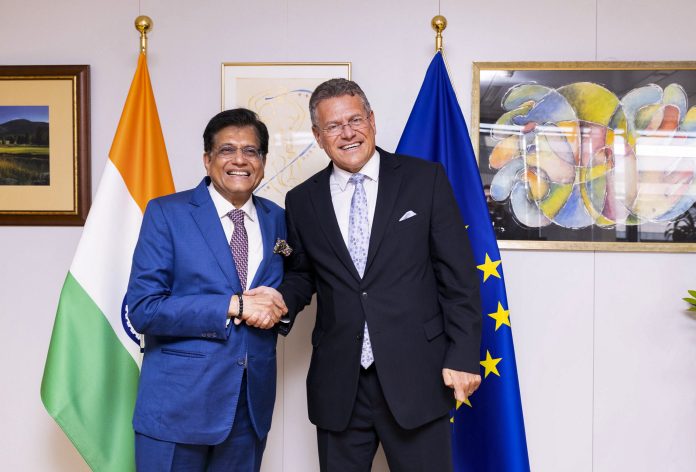 Piyush Goyal in Brussels