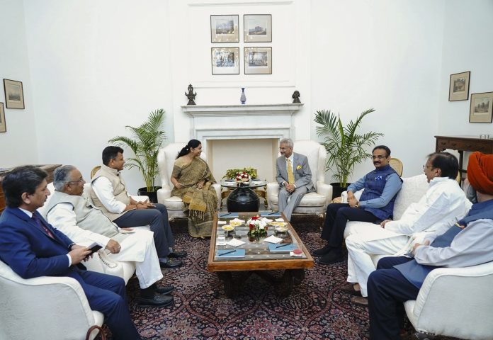 S Jaishankar meets an all-party delegation