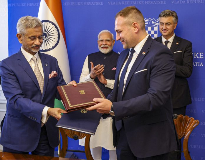 PM Modi in Zagreb
