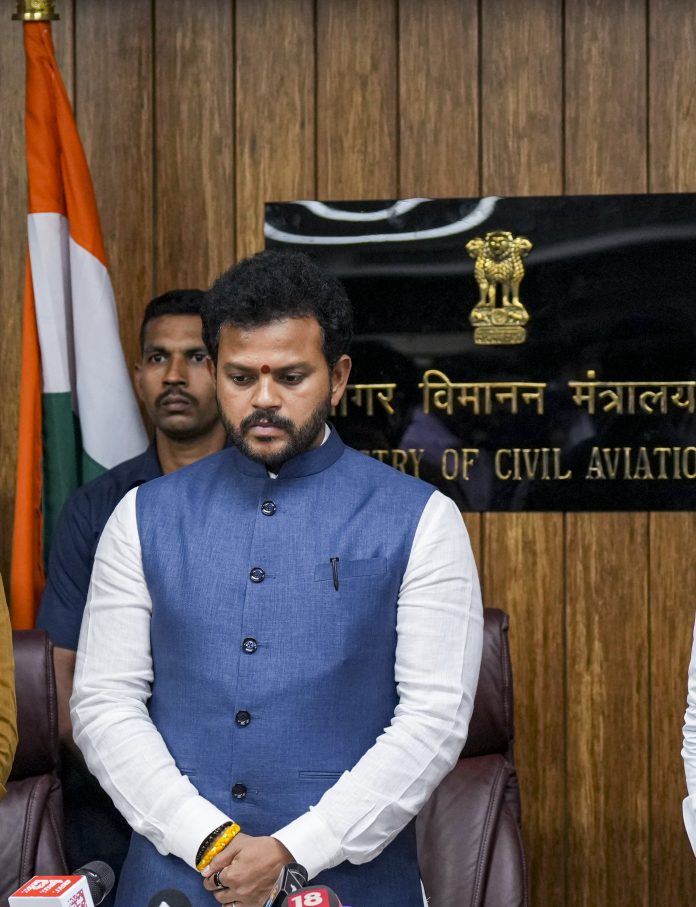 Rammohan Naidu addresses media