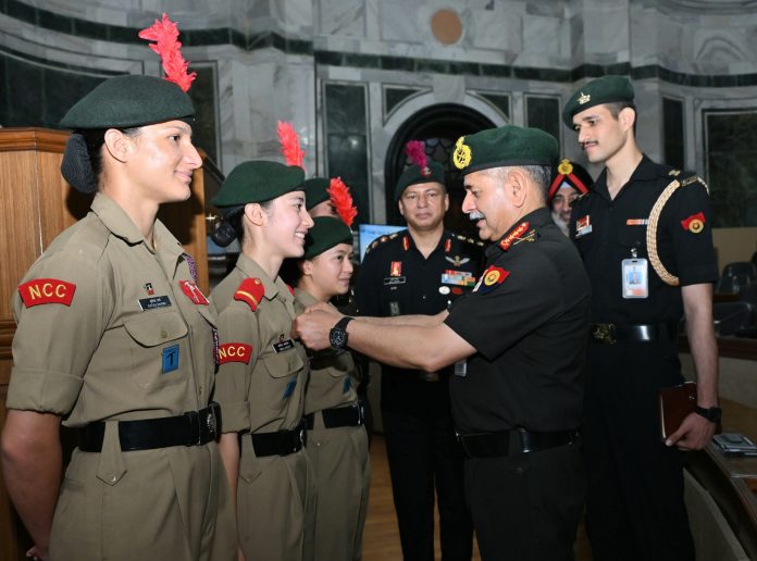 Army chief felicitates NCC team