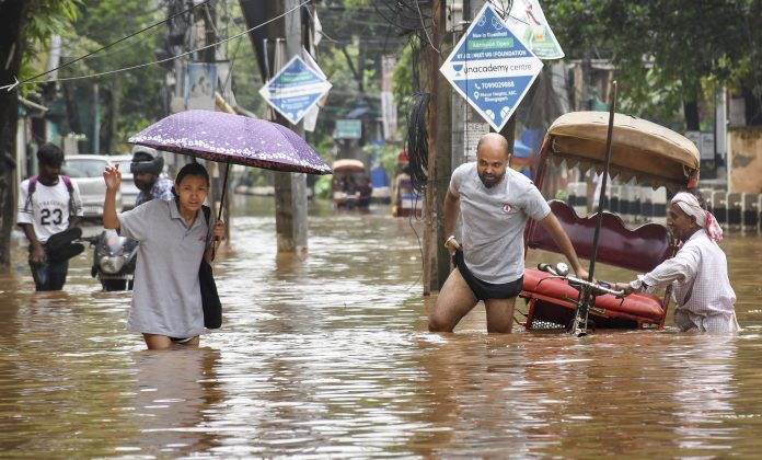 Weather: Floods after downpour in Assam
