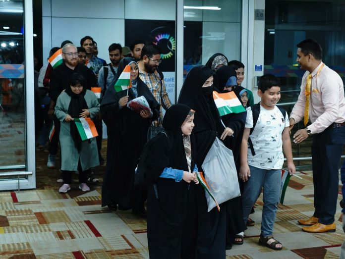 Indians evacuated from Iran