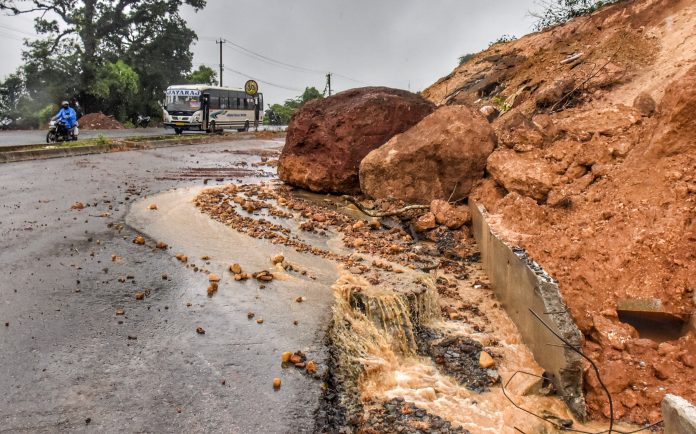 Weather: Rain-triggered landslide in Mangaluru
