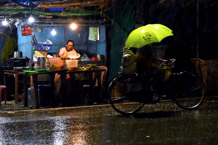 Weather: Monsoon rain in Trivandrum