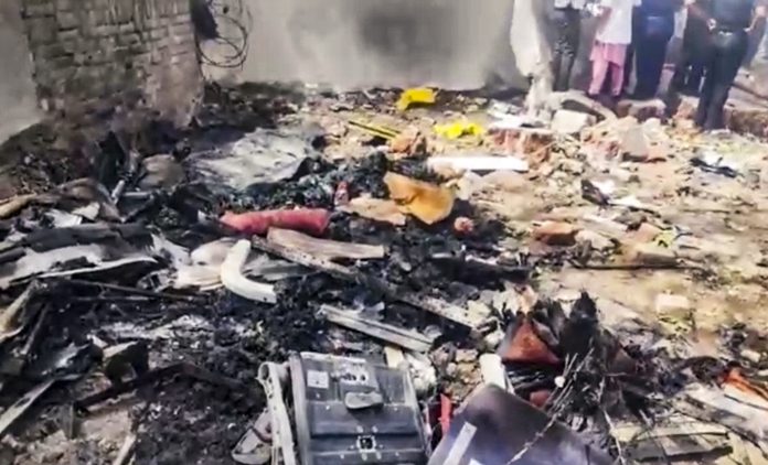 Plane crashed near Ahmedabad airport