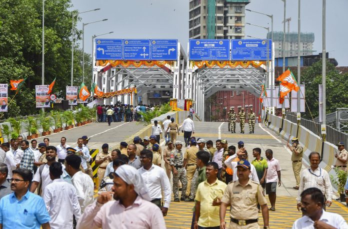 Inauguration of Sindoor Flyover in Mumbai