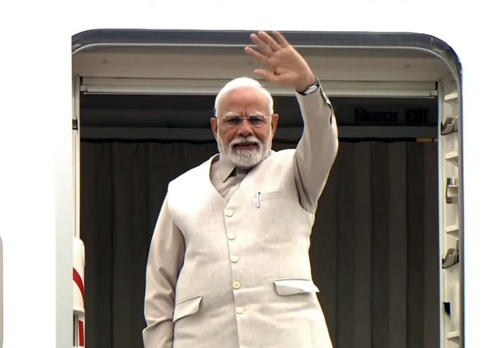 PM Modi emplanes for London