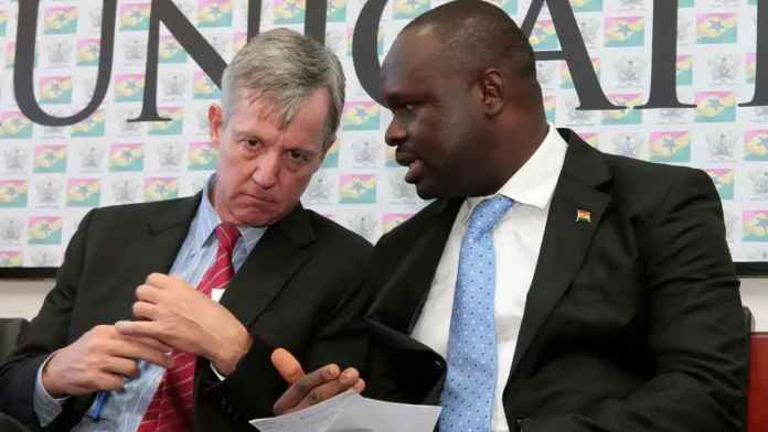 Ghana's defense minister Edward Omane Boamah