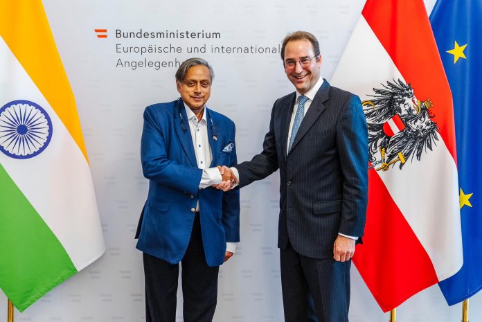 Shashi Tharoor with Nickolaus Marschik