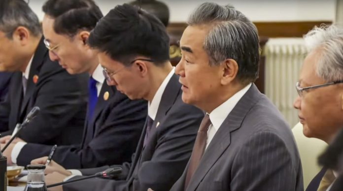 NSA Ajit Doval with Chinese FM Wang Yi