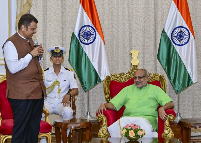 CP Radhakrishnan with Devendra Fadnavis