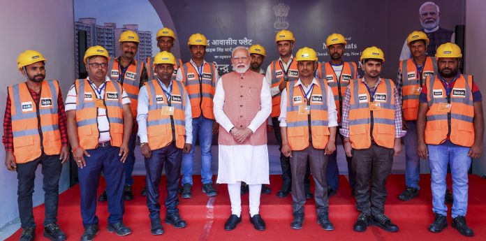 PM Modi inaugurates new flats for MPs