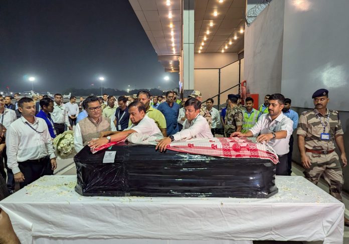 Singer Zubeen Garg's body arrives at Guwahati airport