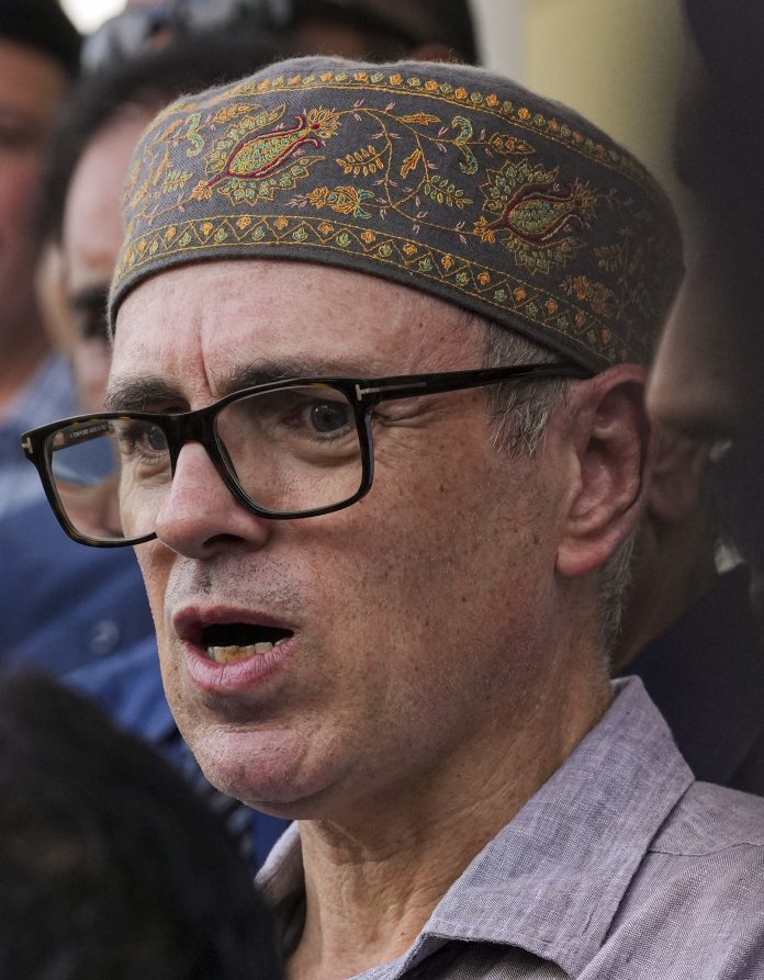 Omar Abdullah visits flood-affected areas