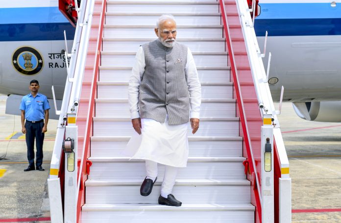 PM Modi arrives in Varanasi