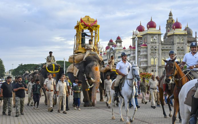 Jamboo Savari rehearsals in Mysuru