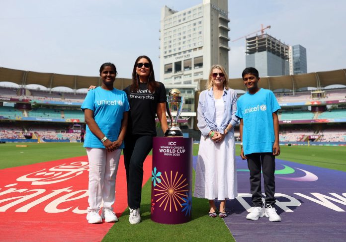 ICC Women's WC: Kareena Kapoor Khan and Cynthia McCaffrey attend the match