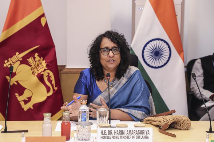 Sri Lankan PM Harini Amarasuriya at NITI Aayog