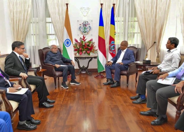 VP Radhakrishnan in Seychelles