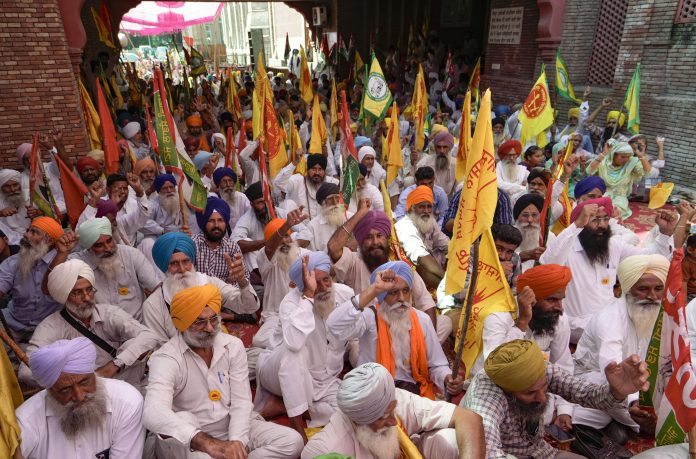 Farmers protest in Amritsar